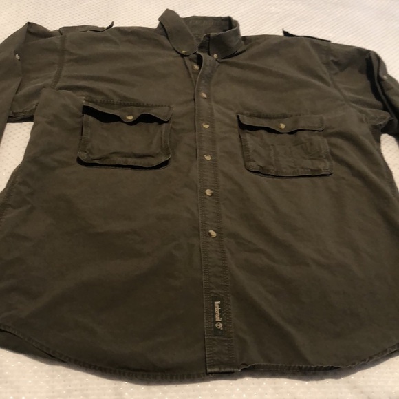 Timberland Weathergear Button Down Shirt Mens Size L - Picture 4 of 15